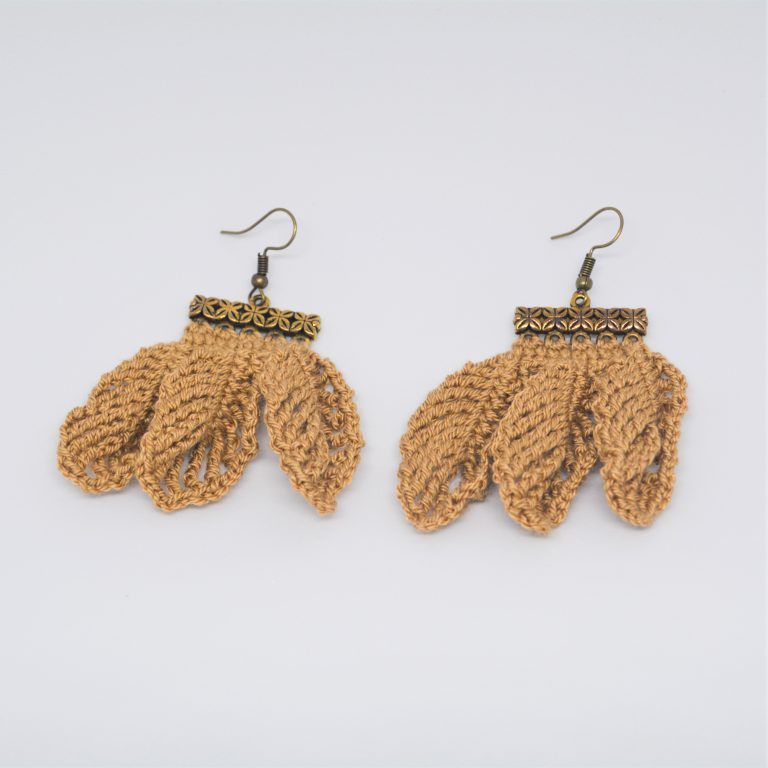 knitting earrings vintage