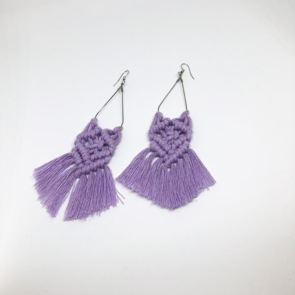 earrings purple