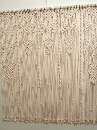 Μακραμέ Τοίχου - Λευκό